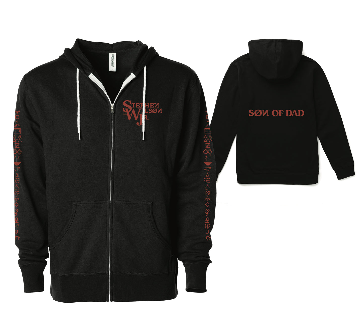 Black Zip Up Søn of Dad Hoodie