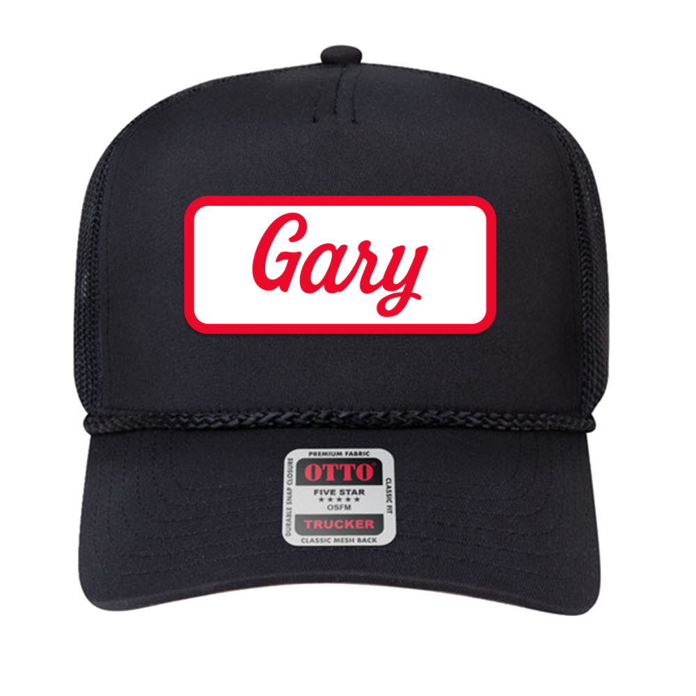 Black Gary Trucker Hat