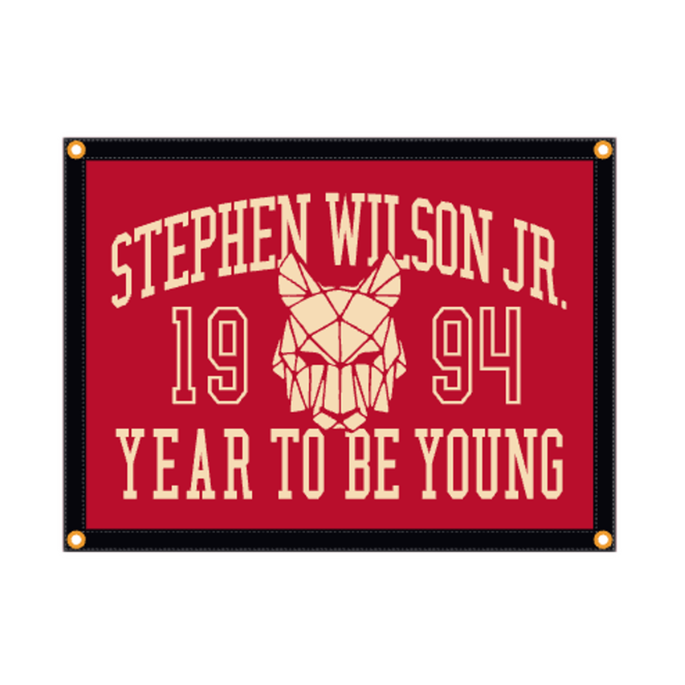Year To Be Young 1994 Camp Flag • Stephen Wilson Jr x Oxford Pennant