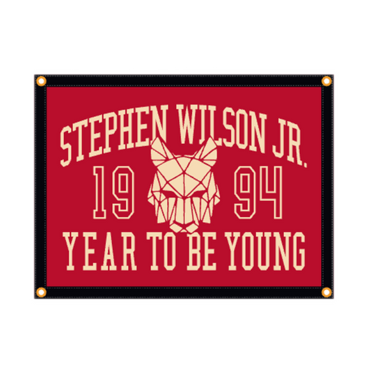 Year To Be Young 1994 Camp Flag • Stephen Wilson Jr x Oxford Pennant